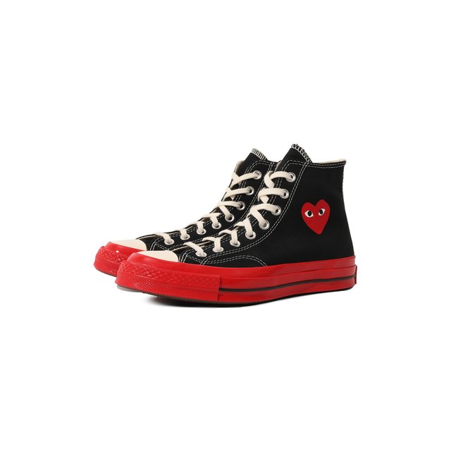 фото Текстильные кеды comme des garcons play x converse comme des garcons play