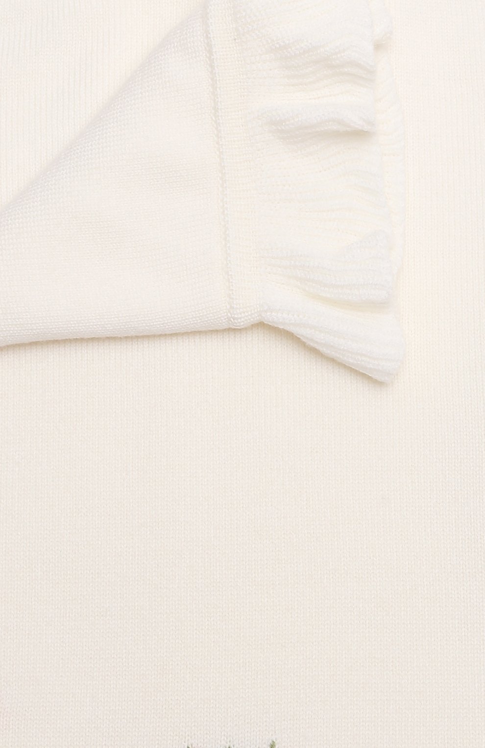 Детского шерстяное одеяло BABY T белого цвета, арт. 23AI122C0 | Фото 2 (Материал: Текстиль, Шерсть; Материал сплава: Проставлено; Нос: Не проставлено)