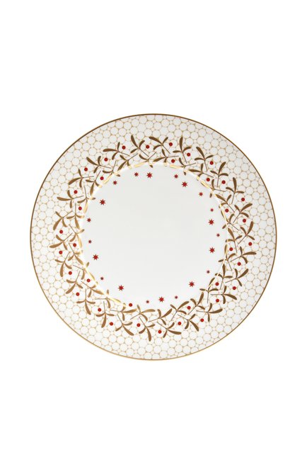 Тарелка обеденная noel blanc BERNARDAUD золотого цвета, арт. 1916/21761 | Фото 1 (Ограничения доставки: fragile-2)