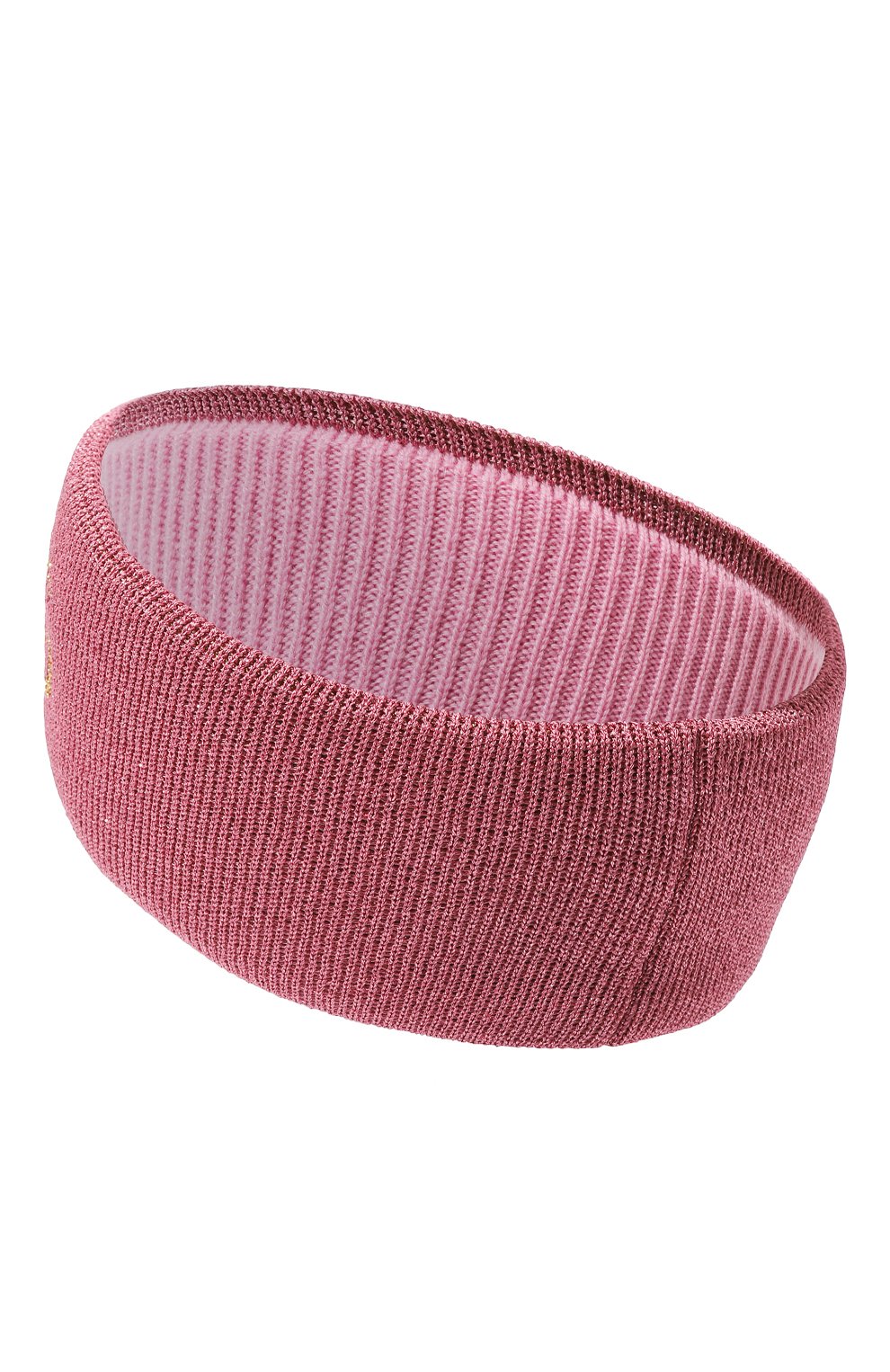 Женская повязка на голову GUCCI розового цвета, арт. 677823 3GAGN | Фото 3 (Материал: Текстиль, Металлизированное волокно, Вискоза; Женское Кросс-КТ: Шапка-тюрбан)