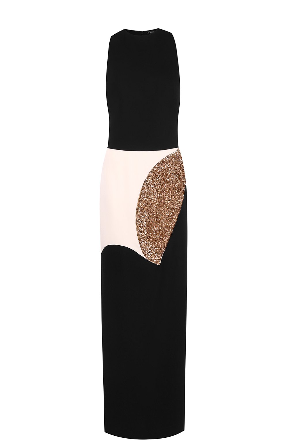 Приталенное платье-макси с декоративной отделкой Tom Ford