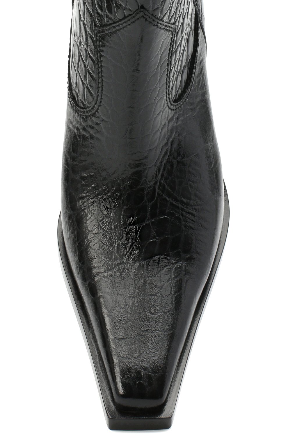 Женские кожаные казаки TOM FORD черного цвета, арт. W2802N-LCL125 | Фото 5 (Женское Кросс-КТ: Казаки-ботинки; Каблук высота: Высокий; Материал внешний: Кожа; Региональные ограничения белый список (Axapta Mercury): Не проставлено, RU; Материал внутренний: Натуральная кожа; Материал сплава: Проставлено; Материал утеплителя: Без утеплителя; Каблук тип: Фигурный; Подошва: Плоская; Драгоценные камни: Проставлено)