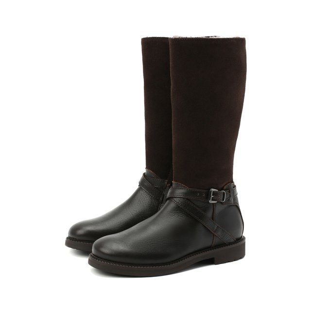 Кожаные сапоги Gallucci J05238AM/ST S S G0M RUR/VEL