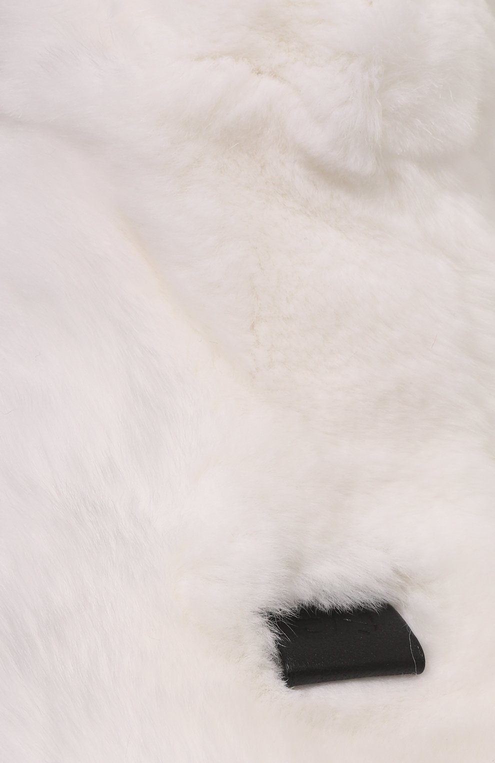 Женская повязка из меха кролика YVES SALOMON белого цвета, арт. 23WAA111XXREXX | Фото 4 (Женское Кросс-КТ: Шапка-тюрбан; Материал сплава: Проставлено; Нос: Не проставлено; Материал: Натуральный мех)