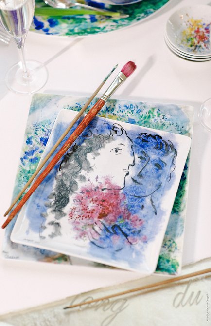 Блюдо les bouquets de fleurs de marc chagall BERNARDAUD разноцветного цвета, арт. 1828/8230 | Фото 2 (Статус проверки: Проверена категория; Ограничения доставки: fragile-2)