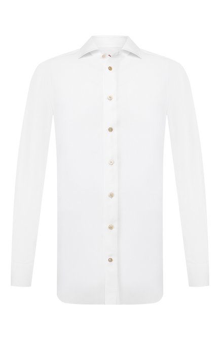 Мужская сорочка KITON белого цвета по цене 87650 руб., арт. UCIH0720901 | Фото 1