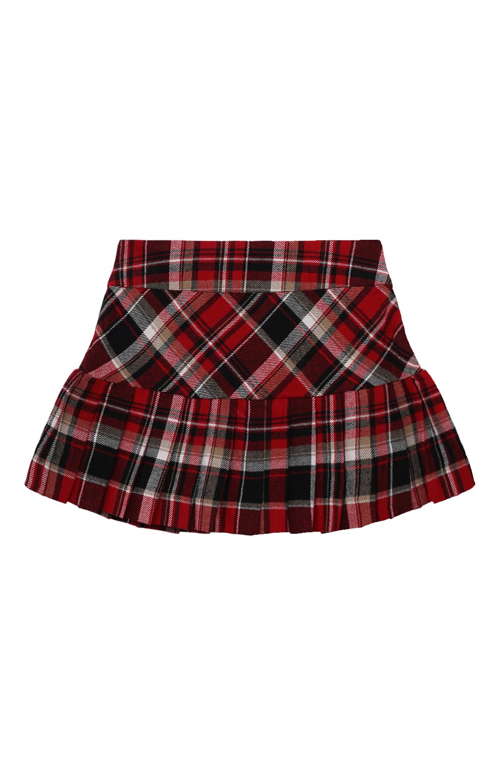 Детская хлопковая юбка DSQUARED2 красного цвета, арт. DQ1936/D0A5G | Фото 2 (Случай: Повседневный; М атериал сплава: Проставлено; Нос: Не проставлено; Материал внешний: Хлопок)