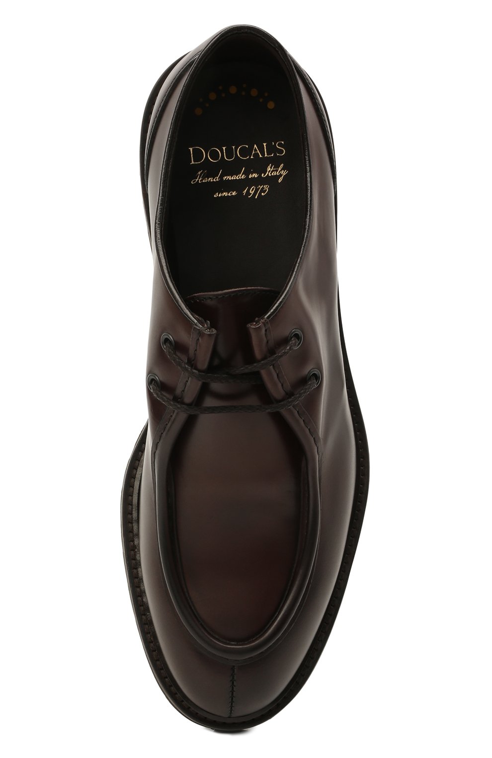 Мужские кожаные дерби DOUCAL'S коричневого цвета, арт. DU2737PHILUF087TM23 | Фото 5 (Материал внутренний: Натуральная кожа; Стили: Классический)