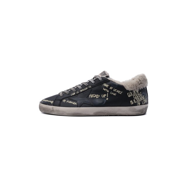 Кожаные кеды Superstar Golden Goose Deluxe Brand  GMF00101.F002303 Фото 3