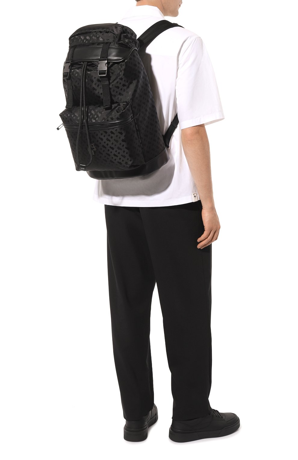 Текстильный рюкзак BOSS 50499020, цвет чёрный, размер NS - фото 7