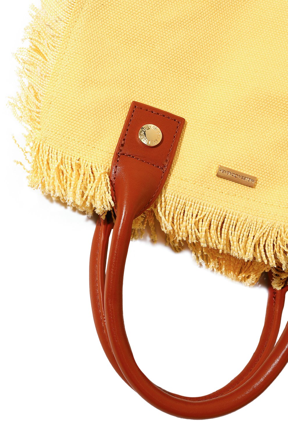 Женский сумка-шопер MELISSA ODABASH  желтого цвета, арт. P0RT0 CERV0 | Фото 3 (Сумки-технические: Сумки-шопперы; Размер: medium; Материал сплава: Проставлено; Материал: Текстиль; Драгоценные камни: Проставлено)