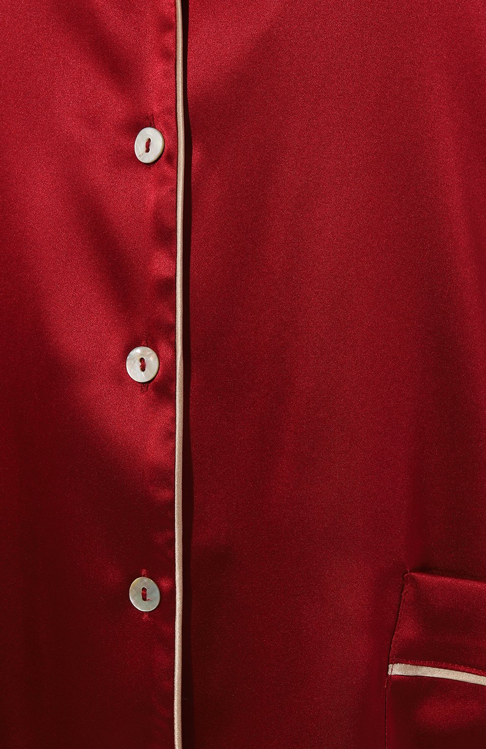Женская шелковая пижама PRIMROSE бордового цвета, арт. 1W.502RB.S015 | Фото 7 (Материал внешний: Шелк; Материал сплава: Проставлено; Нос: Не проставлено)