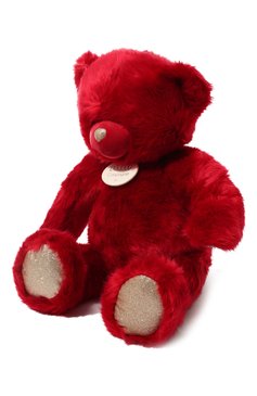 Детского игрушка медведь la peluche DOU DOU ET COMPAGNIE красного цвета, арт. DC3411 | Фото 2 (Игрушки: Мягкие игрушки)