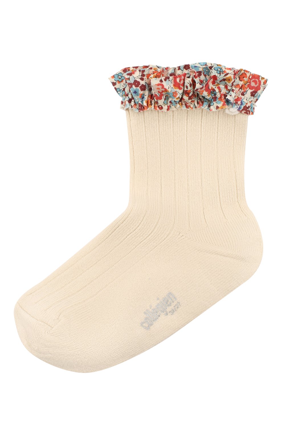 Детские хлопковые носки COLLEGIEN белого цвета, арт. 3458/18-35 | Фото 1 (Материал: Текстиль, Хлопок; Кросс-КТ: Носки)