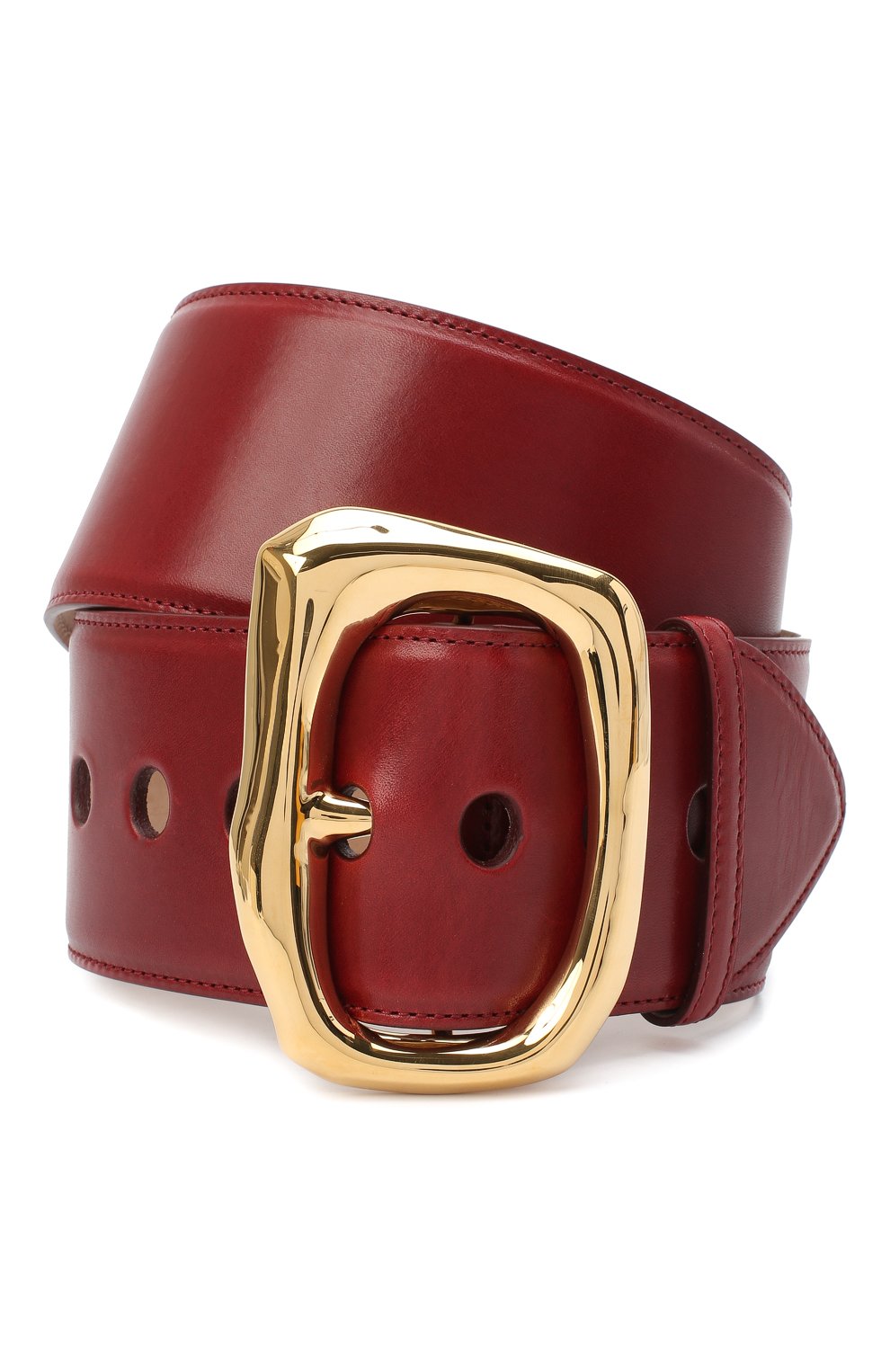 Пояса Alexander McQueen, Кожаный ремень Alexander McQueen, Италия, Красный, Кожа натуральная: 100%;, 11207654  - купить