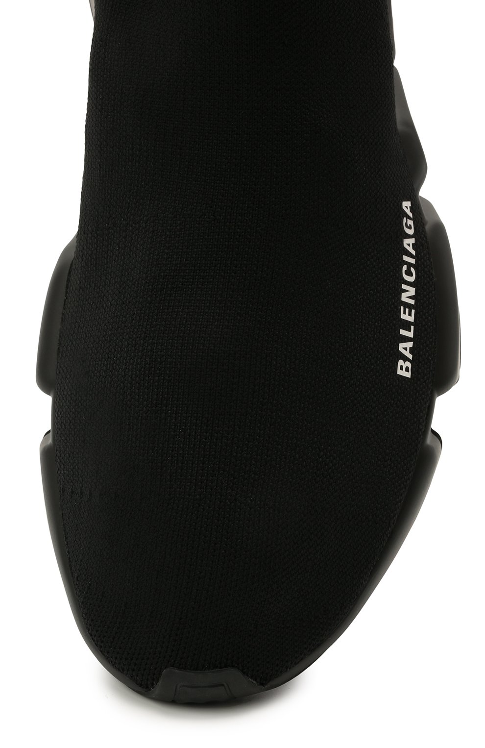 Мужские текстильные кроссовки speed BALENCIAGA черного цвета, арт. 645056/W2DBP | Фото 5 (Материал внешний: Текс тиль; Стили: Классический; Материал утеплителя: Без утеплителя; Материал внутренний: Текстиль; Подошва: Массивная)
