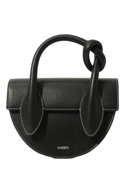 Женская сумка pretzel YUZEFI черного цвета по цене 0 руб., арт. YUZC0-HB-PRZ-00 | Фото 1