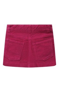 Детская хлопковая юбка IL GUFO фуксия цвета, арт. A23GN216V6012/2A-4A | Фото 2 (Случай: Повседневный; Материал сплава: Проставлено; Нос: Не проставлено; Материал внешний: Хлопок)