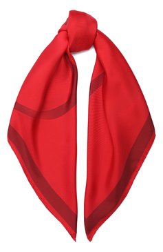 Женский шелковый платок  VALENTINO красного цвета, арт. UW2EI114/QZW | Фото 1 (Принт: С принтом; Материал: Текстиль, Шелк)