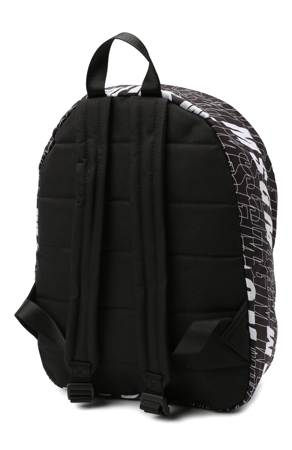 Детская рюкзак MSGM KIDS черно-белого цвета, арт. 025235 | Фото 2 (Материал: Текстиль)