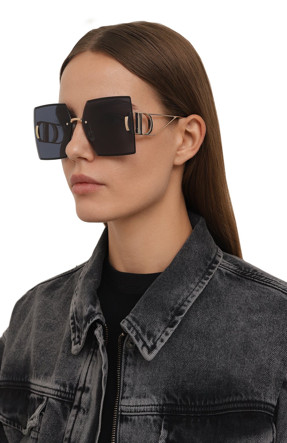 Женские темно-синие солнцезащитные очки DIOR EYEWEAR купить в интернет ...