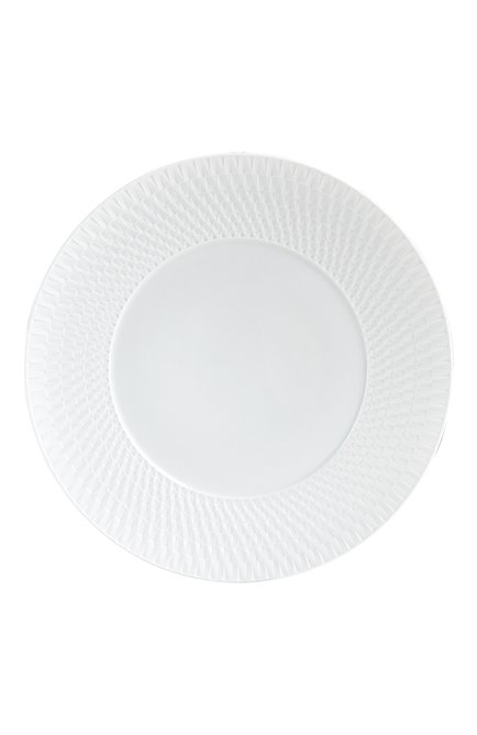 Обеденная тарелка twist blanc BERNARDAUD белого цвета, арт. 1836/21259 | Фото 1 (Ограничения доставки: fragile-2)