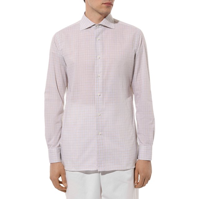 фото Хлопковая рубашка luigi borrelli