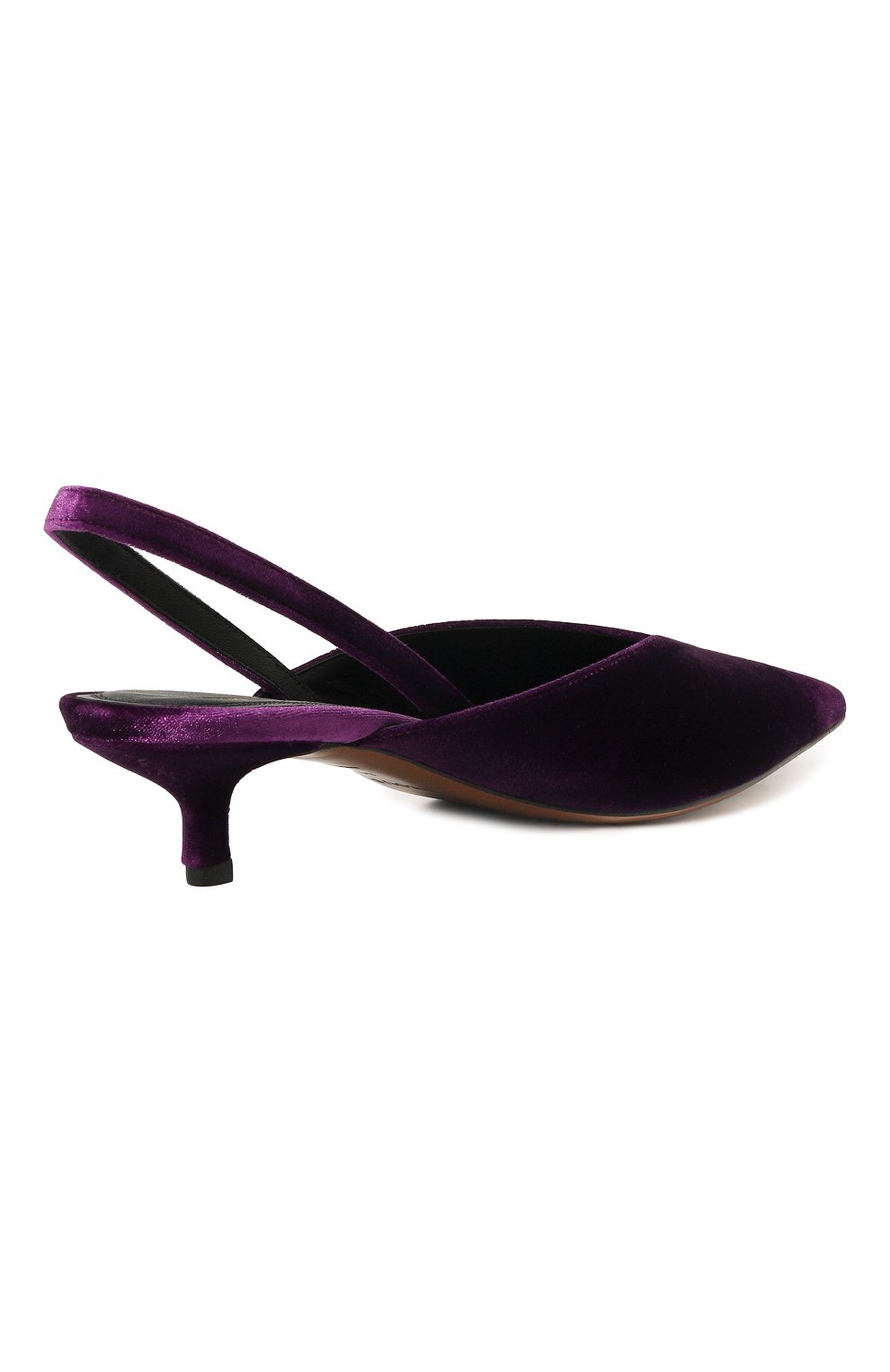 Женские текстильные туфли irena NEOUS фиолетового цвета, арт. 00367V26 | Фото 5 (Материал внешний: Текстиль; Каблук высота: Низкий; Материал внутренний: Натуральная кожа; Подошва: Плоская; Каблук тип: Kitten heel)