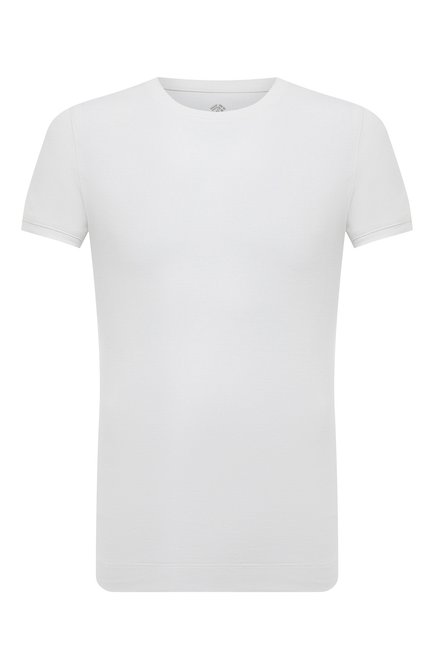 Мужская хлопковая футболка FRADI белого цвета, арт. T65/TN5425 | Фото 1 (Длина (для топов): Стандартные; Рукава: Короткие; Материал внешний: Хлопок; Принт: Без принта; Стили: Кэжуэл)