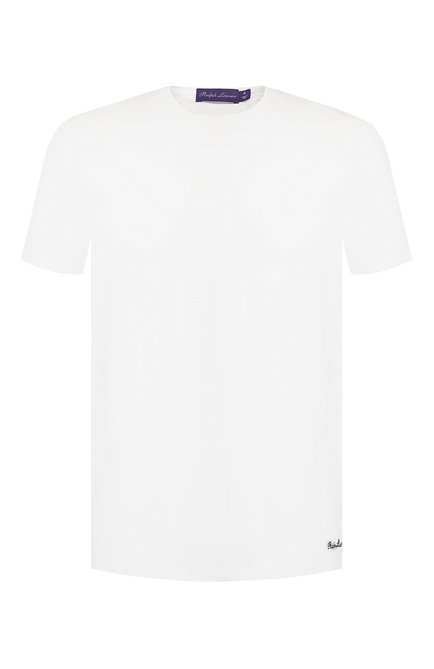 Мужская хлопковая футболка RALPH LAUREN белого цвета по цене 21800 руб., арт. 790508153 | Фото 1
