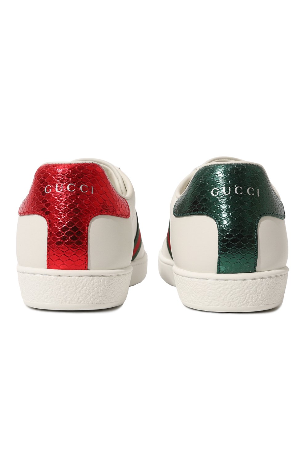 Кожаные кеды New Ace Gucci  431942 A38G0 Фото 7