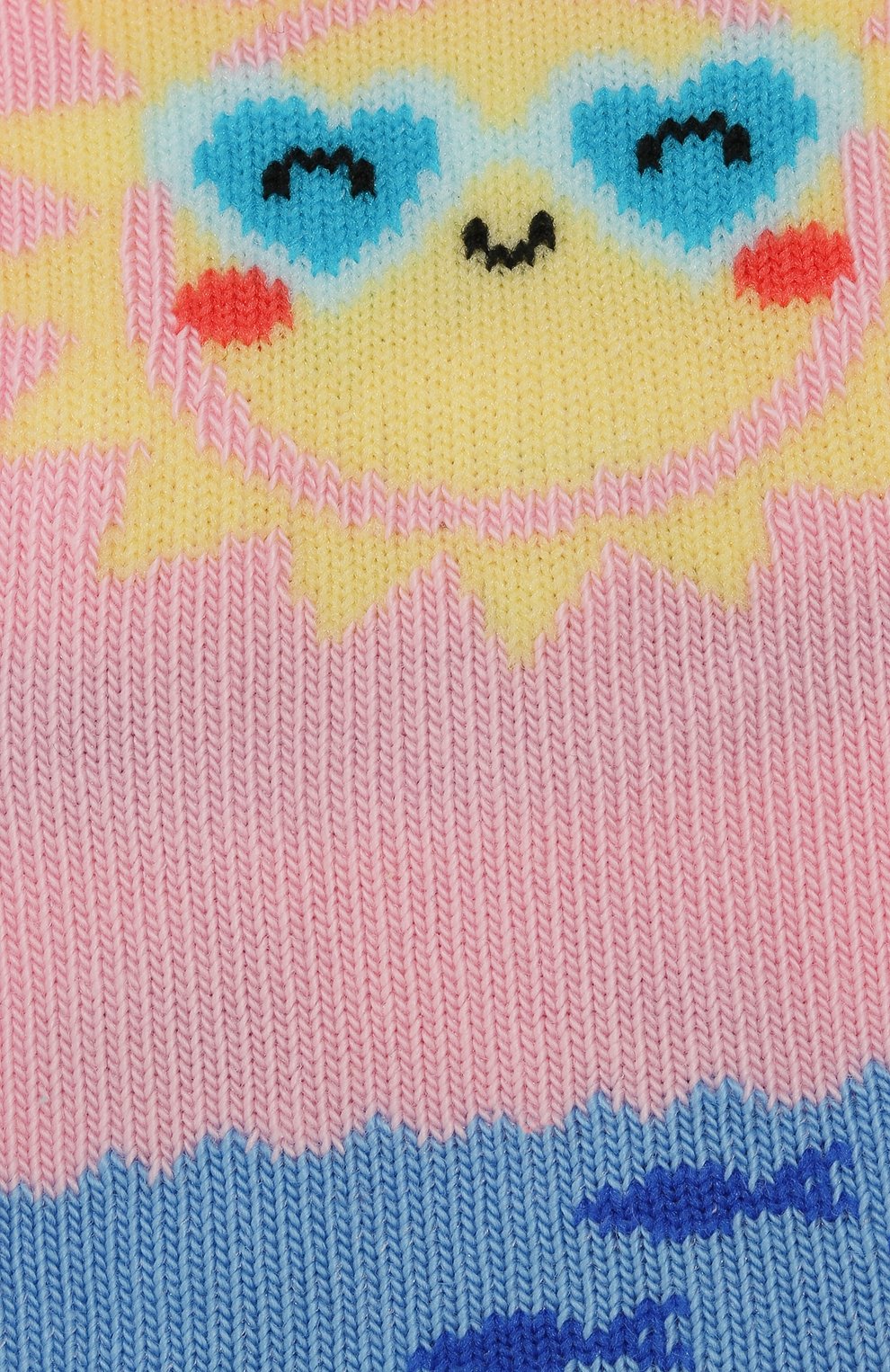 Детские носки с принтом FALKE светло-розового цвета, арт. 12122 | Фото 2 (Материал: Текстиль, Синтетический материал, Хлопок; Статус проверки: Проверена категория)