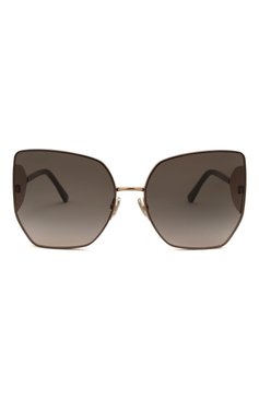 Женские солнцезащитные очки JIMMY CHOO темно-коричневого цвета, арт. RIVER 763 | Фото 3 (Тип очков: С/з; Оптика Гендер: оптика-женское; Очки форма: Бабочка)