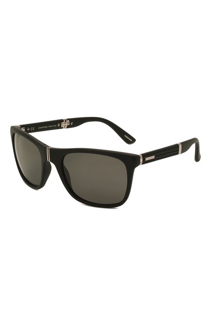 Мужские солнцезащитные очки CHOPARD черного цвета, арт. 135 U28P | Фото 1 (Тип очков: С/з; Кросс-КТ: С/з-мужское; Оптика Гендер: оптика-мужское; Очки форма: Прямоугольные)