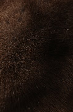 Женский берет из меха соболя FURLAND коричневого цвета, арт. 0013601910044100000 | Фото 4 (Материал: Натуральный мех)