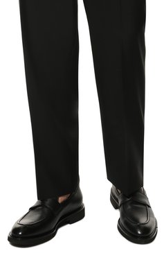 Мужские кожаные пенни-лоферы DOUCAL'S черного цвета, арт. DU2914VER0UF019NN00 | Фото 3 (Материал внутренний: Натуральная кожа; Стили: Кэжуэл)