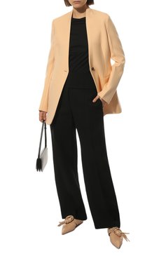 Женская хлопковая футболка JIL SANDER черного цвета, арт. JPPU705502-WU257108 | Фото 2 (Принт: Без принта; Рукава: Короткие; Длина (для топов): Стандартные; Материал сплава: Проставлено; Материал внешний: Хлопок; Женское Кросс-КТ: Футболка-одежда; Драгоценные камни: Проставлено; Стили: Минимализм)