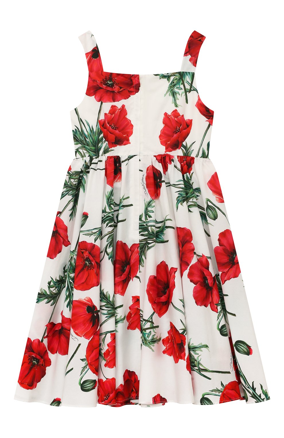 Хлопковый сарафан Dolce & Gabbana  L53DI6/HS501/8-14 Фото 2