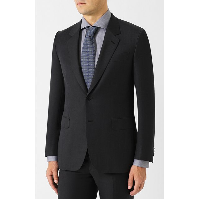 фото Шерстяной костюм с однобортным пиджаком brioni