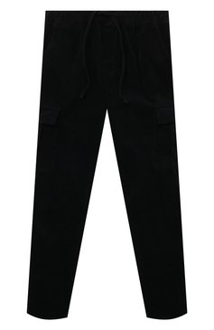 Детские хлопковые брюки PAOLO PECORA MILANO темно-синего цвета, арт. PP3436/14A-16A | Фото 1 (Случай: Повседневный; Материал сплава: Проставлено; Нос: Не проставлено; Материал внешний: Хлопок)