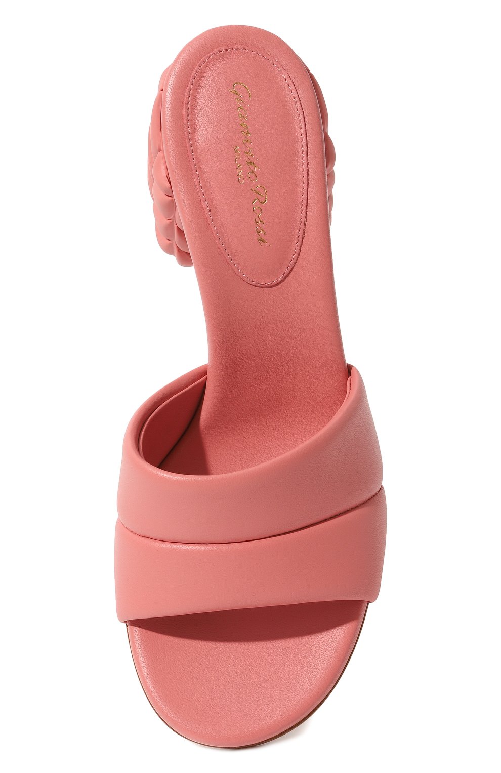 Женские кожаные мюли florea GIANVITO ROSSI розового цвета, арт. G17010.60G0M.NAPCMEL | Фото 6 (Материал внутренний: Натуральная кожа; Каблук высота: Средний; Подошва: Плоская)