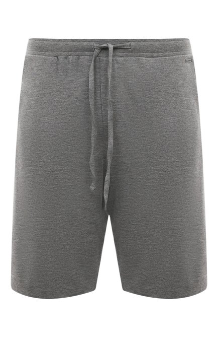 Мужские шорты из вискозы HANRO серого цвета, арт. 075039. | Фото 1 (Материал сплава: Проставлено; Материал внешний: Вискоза; Нос: Не проставлено)