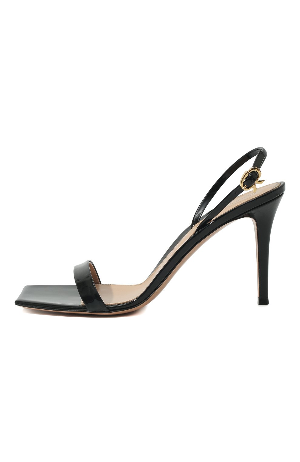 Кожаные босоножки Ribbon Stiletto 85 Gianvito Rossi  G32201.85RIC.VERNER0 Фото 4