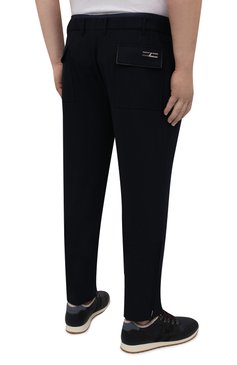 Мужские шерстяные брюки ZILLI SPORT темно-синего цвета, арт. M0W-40-38W-F6415/0001/60-68 | Фото 4 (Big sizes: Big Sizes; Материал внешний: Шерсть; Длина (брюки, джинсы): Стандартные; Случай: Повседневный; Материал подклада: Вискоза; Стили: Кэжуэл)