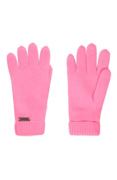 Детские шерстяные перчатки IL TRENINO розового цвета, арт. CL-4063/J | Фото 2 (Материал: Текстиль, Шерсть; Материал сплава: Проставлено; Нос: Не проставлено)