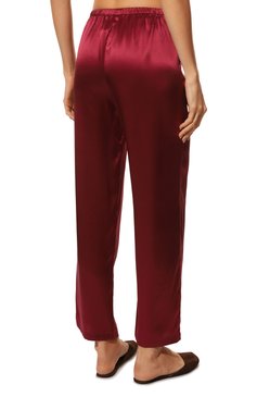 Женская шелковая пижама LUNA DI SETA красного цвета, арт. VLST08007 | Фото 6 (Материал внешний: Шелк)