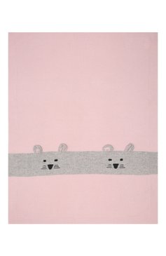 Детского шерстяное одеяло BABY T розового цвета, арт. 21AI152C0 | Фото 3 (Материал: Текстиль, Шерсть)