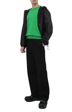 Мужские текстильные ботинки puddle bomber BOTTEGA VENETA черного цвета, арт. 667064/VBSD7 | Фото 2 (Материал внешний: Текстиль; Мужское Кросс-КТ: Ботинки-обувь; Материал сплава: Проставлено; Материал утеплителя: Без �утеплителя; Материал внутренний: Текстиль; Подошва: Массивная; Драгоценные камни: Проставлено)