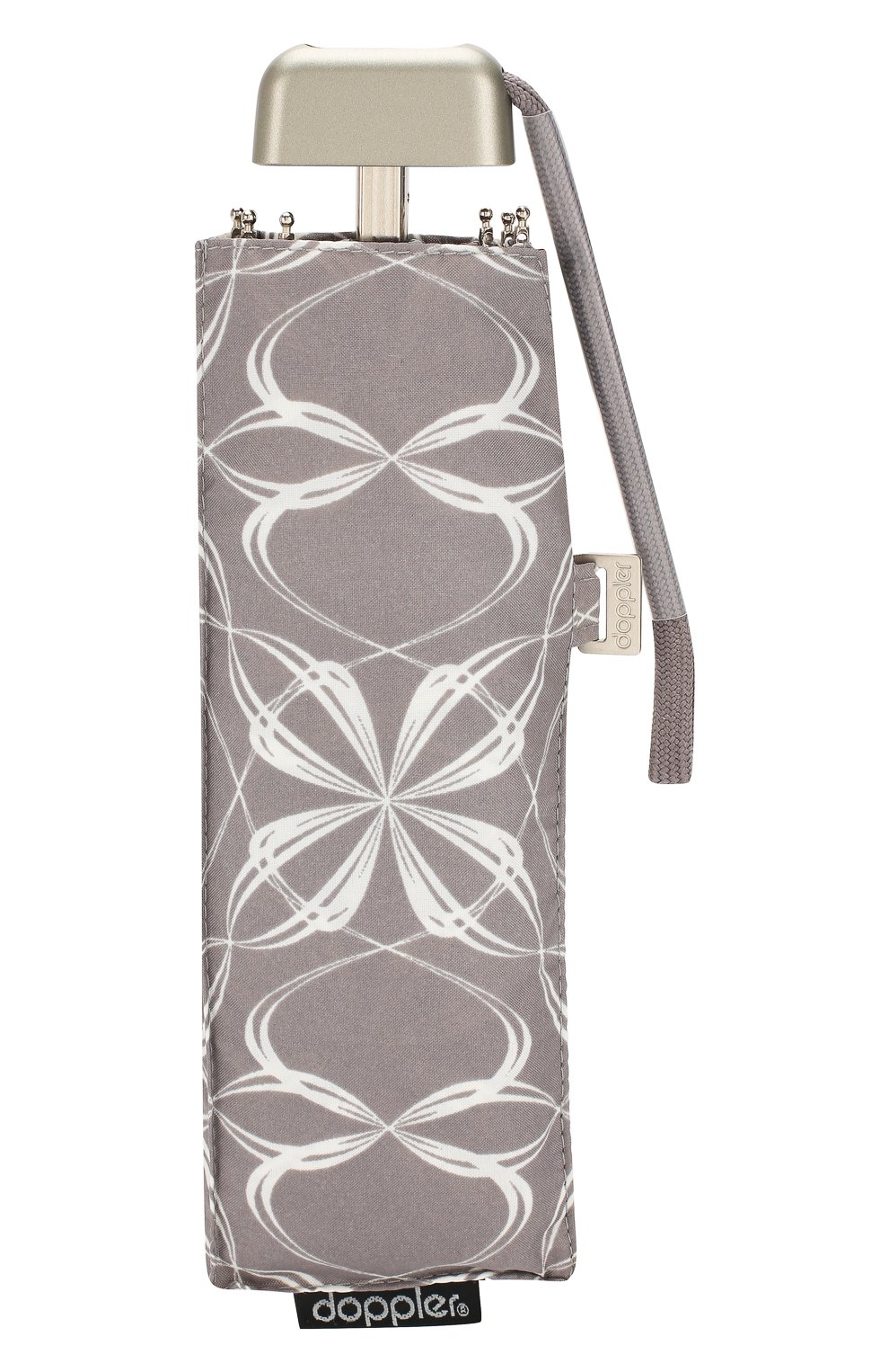 Женский складной зонт DOPPLER серого цвета, арт. 722651В02 | Фото 4 (Материал: Текстиль, Синтетический материал; Статус проверки: Проверена категория)