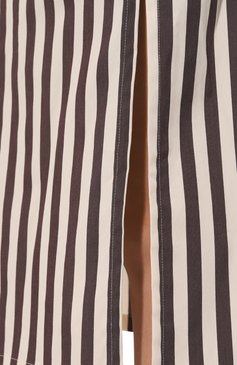 Женская хлопковая юбка ERIKA CAVALLINI коричневого цвета, арт. S3/P/P3SJ19 | Фото 5 (Региональные ограничения белый список (Axapta Mercury): Не проставлено; Женское Кросс-КТ: Юбка-одежда; Материал сплава: Проставлено; Нос: Не проставлено; Материал внешний: Хлопок; Длина Ж (юбки, платья, шорты): Миди; Драгоценные камни: Проставлено; Стили: Кэжуэл)